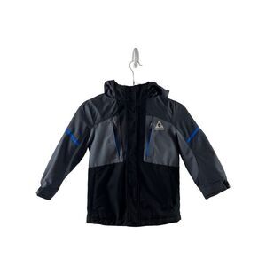 Gerry Systems Soft Shell Hooded Jacket Kids XS Gray Black MISSING INNER SHELL